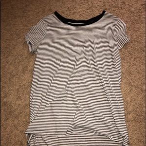 Black and white striped old navy dress shirt